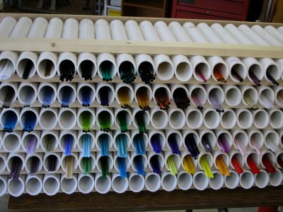 glass rod rack