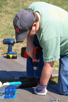 Volunteer drilling.