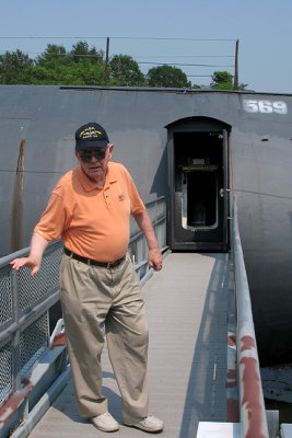 Guide (Howie Russell) on entrance ramp