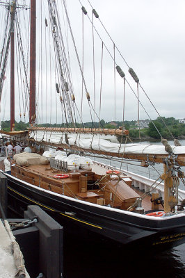 Bluenose II, tall ship, at dock