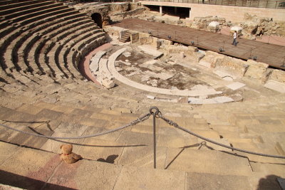 Admiring the Roman theatre....