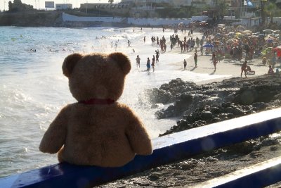 Looking at the beach...