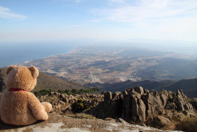 Look,  look we can see the Strait of Gibraltar from here!!!!