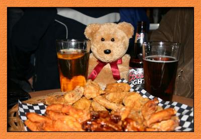 First Night in Calgary requires Chicken Wings and Beer