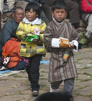 Kids at a festival