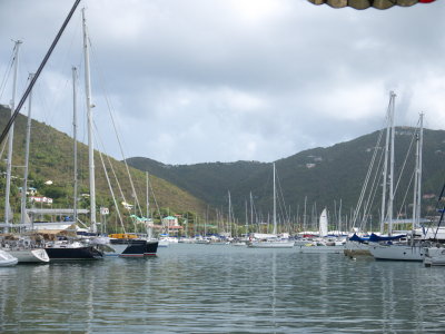 Typical Harbor scene in the BVI