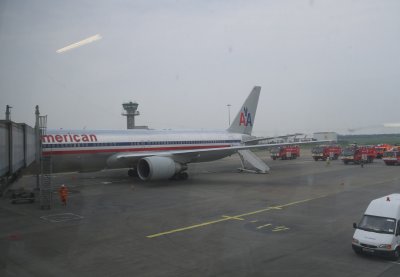 Our disabled plane which cost us 12 hrs in Ireland