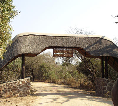 Entrance to Sabi Sabi Bush Lodge