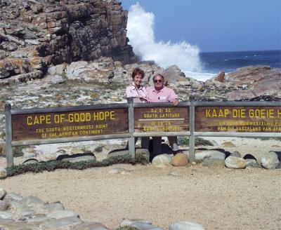 Tom and Joan at the Cape of Good Hope
