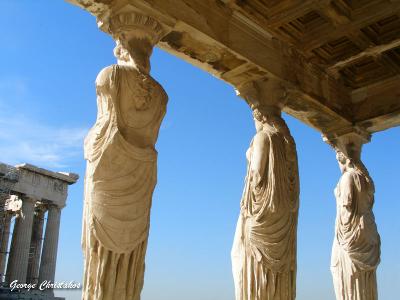Karyatides facing Parthenon