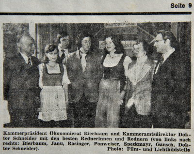 Landesredewettbewerb Niedersterreich 1976