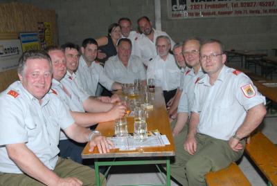 Feuerwehrkommando und Bewerter