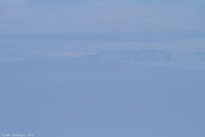 Just to show the white landscape all around us, also on the road...
