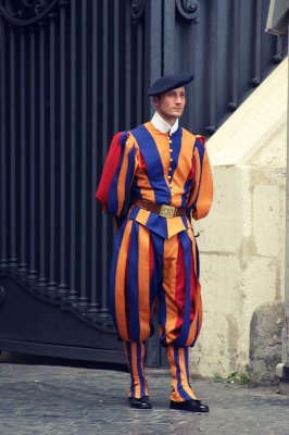 Guard in Vatican - Rome, Italy