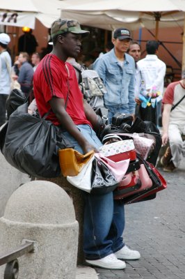Bag seller - Rome, Italy