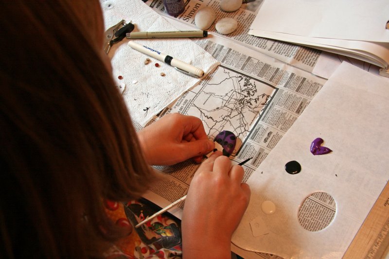 Painting the Ravens Ladybug