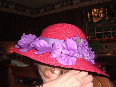Red Hat Purple Flowers