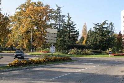 Carretera hacia Ginebra en Suiza