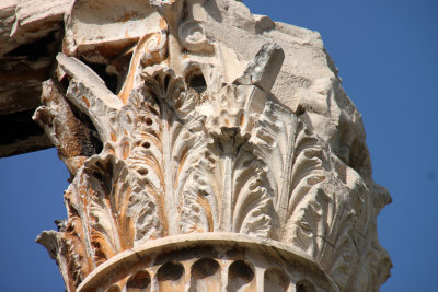 Colonne corinthienne  la feuille d'acanthe