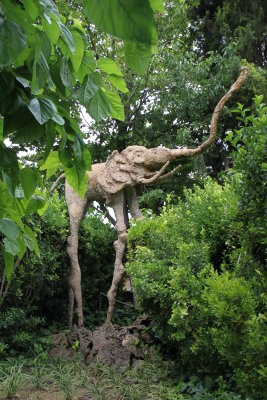 Château de Pubol : sculpture du jardin