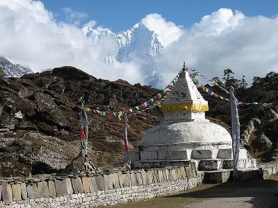 Buddhist Stupa in the Himalayas