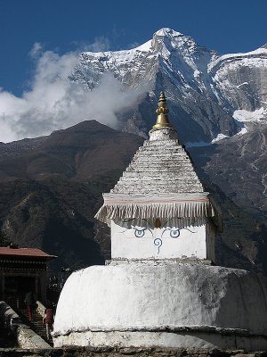 Buddhist Stupa near Namche Bazaar