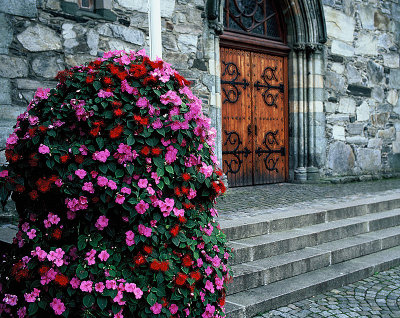 Church door in Stavanger