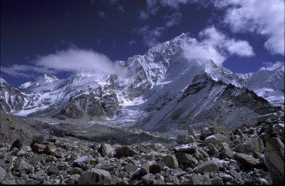 View near Gorak Shep, Himalays