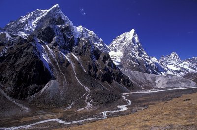View of Taboche and Cholatse, Himalayas