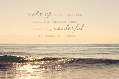 Oh! what a beautiful morning ...