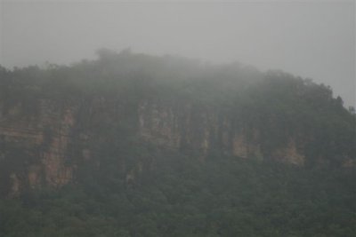 Mt Brockman in the morning Mist