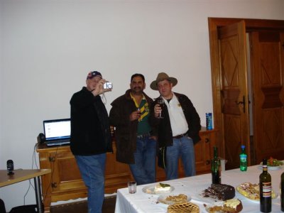 Australia Day at Residencia -The Brians truct for the mine.JPG