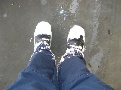 Snow sticking to boots.JPG