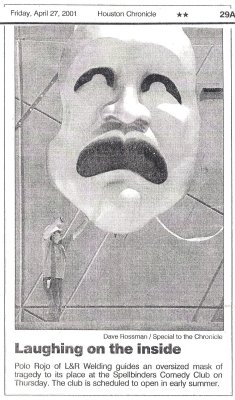 Tragedy Mask (Houston Chronicle)