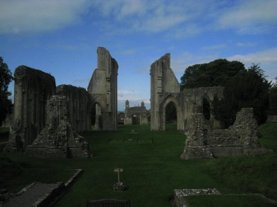 In the ruins of Glastonbury Abbey. 1