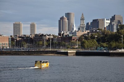 Super Duck tour in Boston harbour