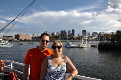 Joeri and Inge at Boston harbour