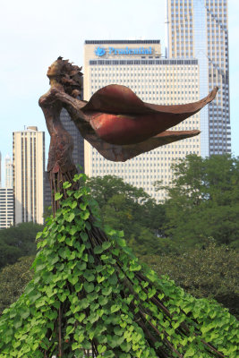 ChicagoIL Mermaid Flower Statue 8-18-11 404 PM.JPG