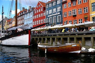 Colorful Busy Waterfront