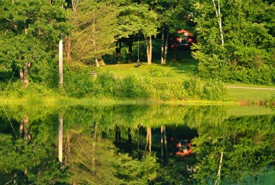 Red House and a Tire Swing