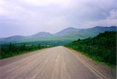 Beginning of Taylor Highway near Tok