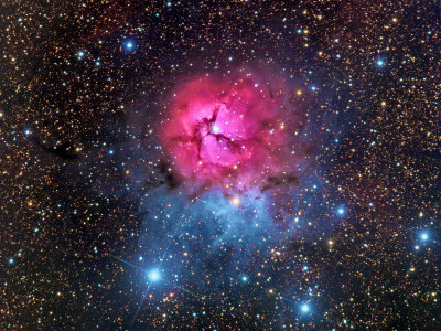 Into the Depths of the Trifid Nebula