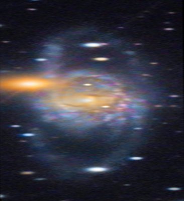 Spiral Galaxy NGC 5792 with Distant Background Quasars