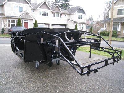 Gloss black powder coat