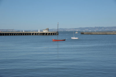 Lonely Red Boat
