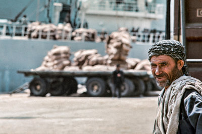 Iranian Dock Worker