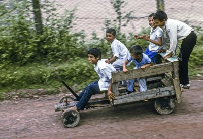 Boys on a Cart