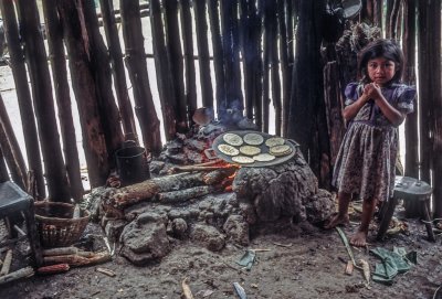 Maria Mercedes with Tortillas