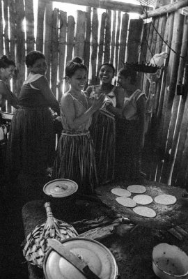 Kekchi Women Making Tortillas