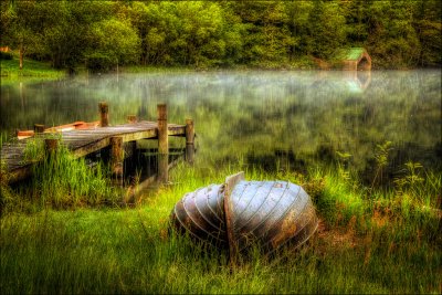 Boat and Jetty Loch Ard.